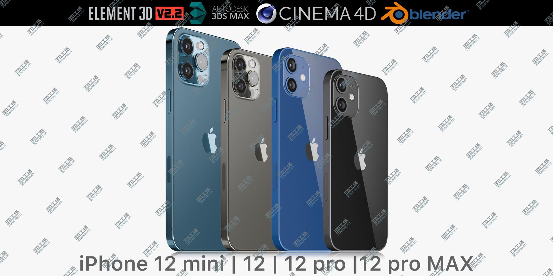 images/goods_img/20210113/Apple iPhone 12 mini & 12 & 12 pro &12 pro MAX 3D model/2.jpg